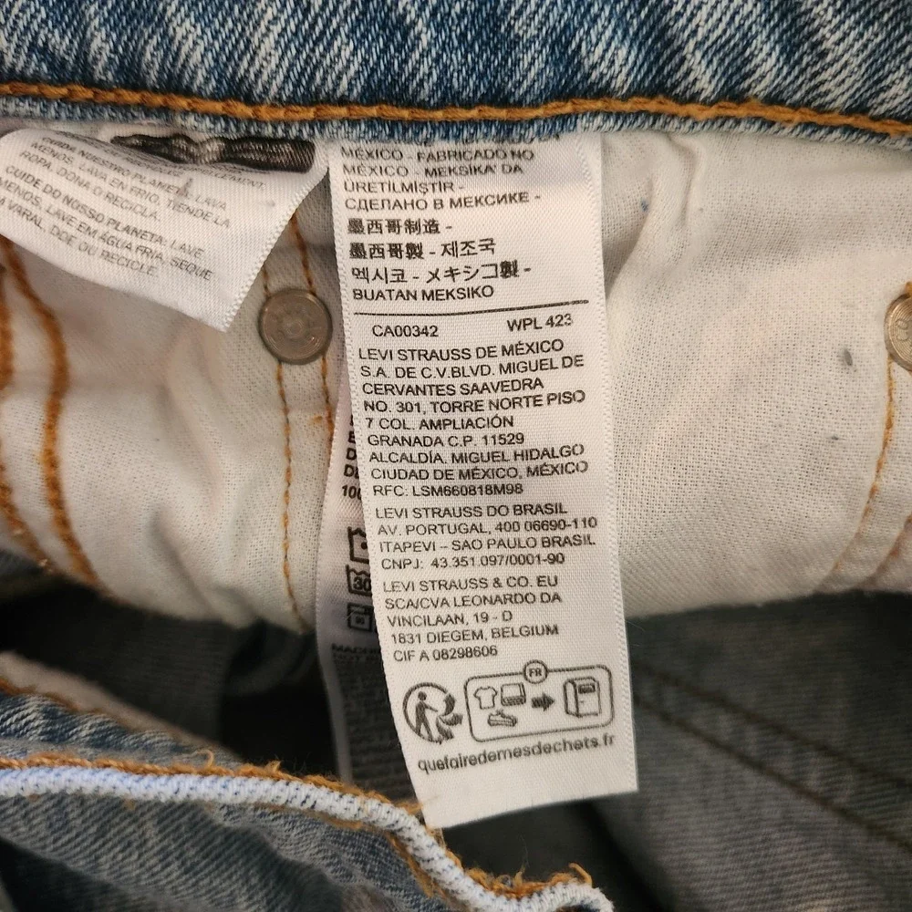Vintage Levis 505 Jorts‎ Shorts Mens 32 Blue Light Wash Relaxed Fit Y2K Retro